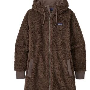 Patagonia DUSTY MESA Brown Hooded Fleece Jacket
